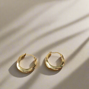 Belle-Silver 18k Gold Plated Earrings