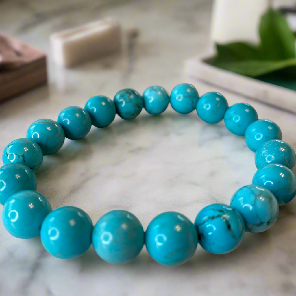 Natural Turquoise Beaded Bracelet