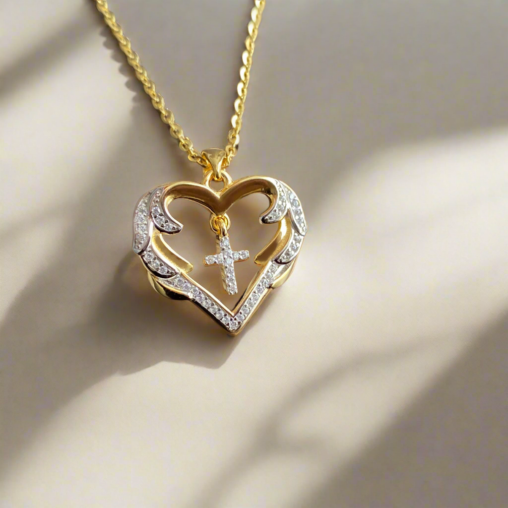 Cross My Heart Pendant Necklace