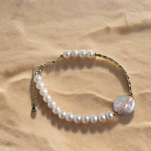 Gold Pearl Bracelet