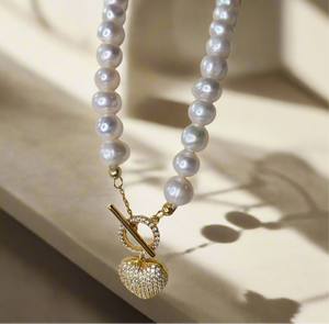 Pearl Heart Necklace