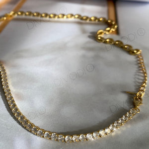 Tennis Link Choker Style Necklace