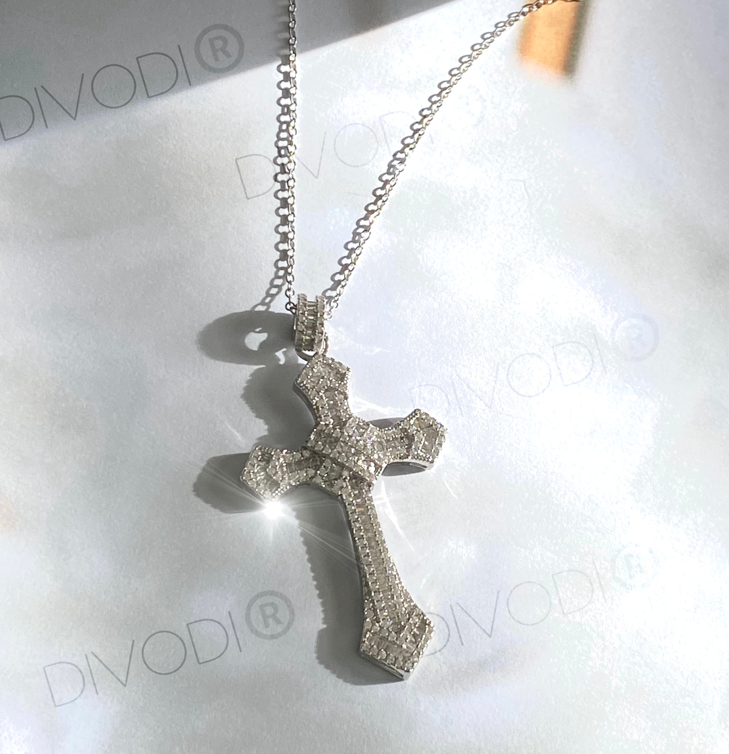 Silver CZ Cross