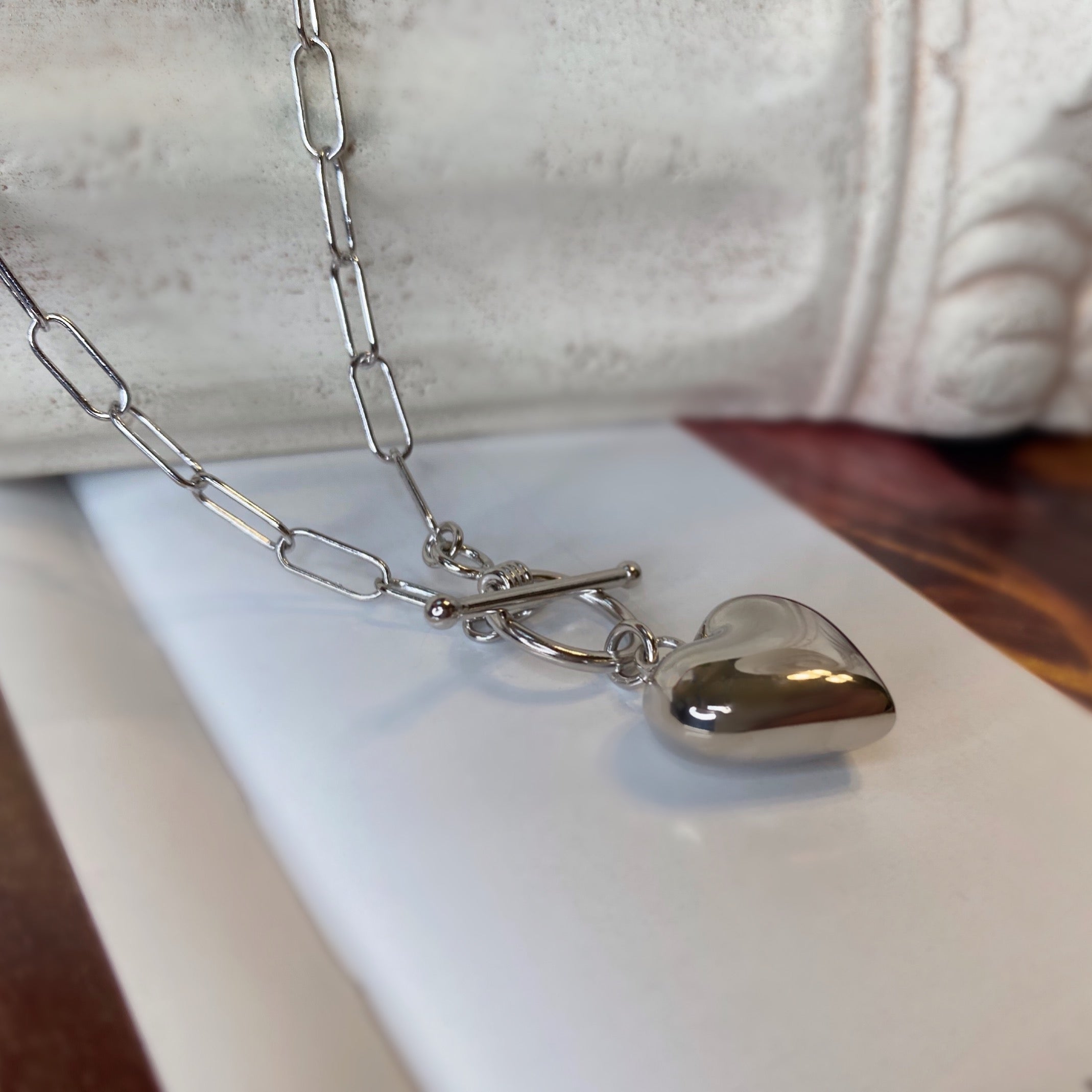 Heart Choker Style Necklace