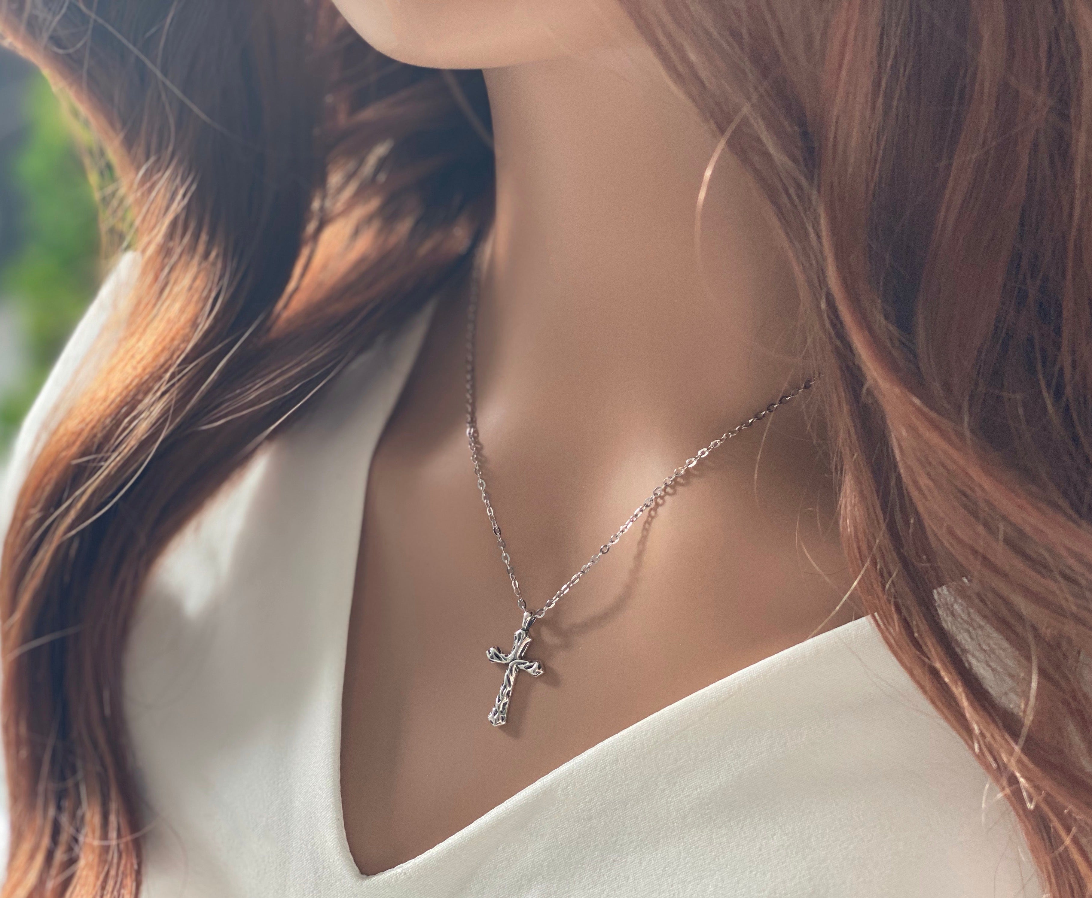 Silver Cross Necklace