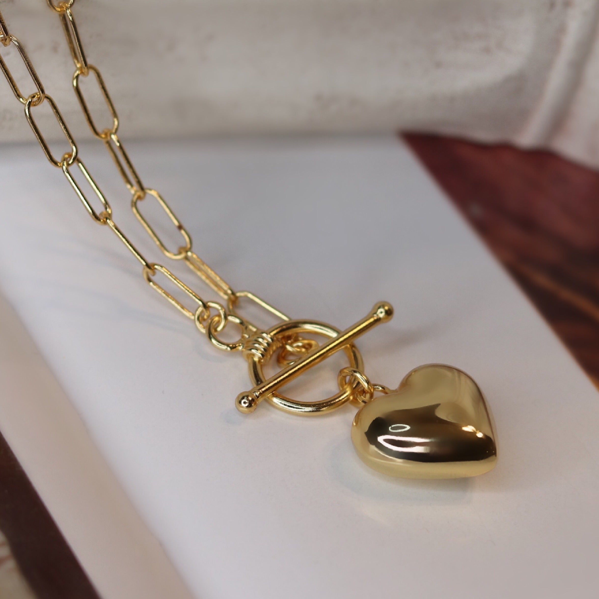 Heart Choker Style Necklace