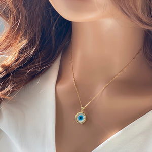 Blue Eye Pendant Necklace