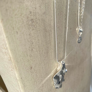 Silver Rhodium Pendant Necklace